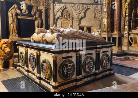 Angleterre, Londres, Abbaye de Westminster, Chapelle Saint-Jean-Baptiste Banque D'Images