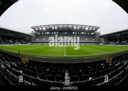 Londres, Royaume-Uni.JAN 15th Craven Cottage photographié pendant le match de championnat Sky Bet entre Fulham et Bristol City à Craven Cottage, Londres, le samedi 15th janvier 2022.(Credit: Federico Maranesi | MI News) Credit: MI News & Sport /Alay Live News Banque D'Images