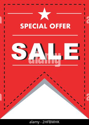 Vecteur isolé de modèle de bannière commerciale. Illustration de Vecteur