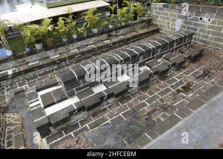 LE LAVOIR DE MAHÉBOURG, SITE HISTORIQUE ET CULTUREL PATRIMOIN Banque D'Images