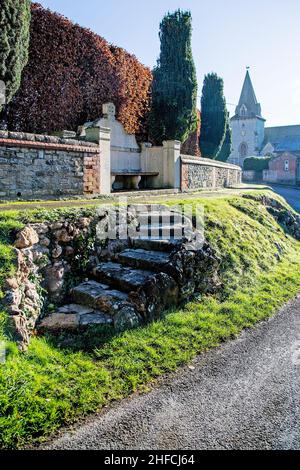 Église Sainte-Trinité, Ardington, Wantage, Oxfordshire, Royaume-Uni,photo d'une journée ensoleillée en hiver Banque D'Images