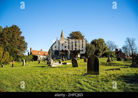 Église Sainte-Trinité, Ardington, Wantage, Oxfordshire, Royaume-Uni,photo d'une journée ensoleillée en hiver Banque D'Images