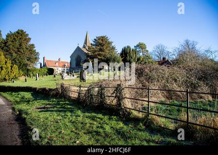 Église Sainte-Trinité, Ardington, Wantage, Oxfordshire, Royaume-Uni,photo d'une journée ensoleillée en hiver Banque D'Images