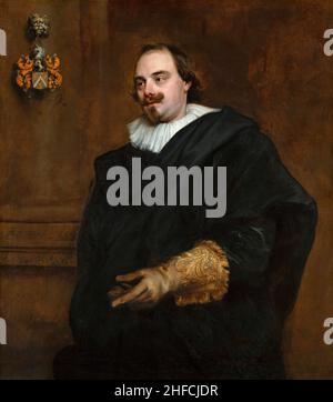 Portrait de Peeter Stevens par Sir Anthony Van Dyck (1599-1641), huile sur toile, 1627. Banque D'Images