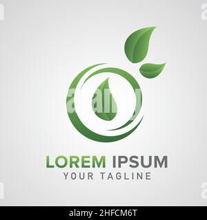 Résumé logo de la nature icône vecteur conception pour une alimentation saine, l'écologie, spa, affaires ou régime alimentaire.Conception modifiable.Conception d'entreprise.Illustration vectorielle.EPS Illustration de Vecteur