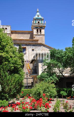 La chartreuse de Valldemossa jardins, municipalité, Majorque, Îles Baléares, Espagne Banque D'Images