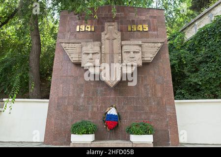 Sébastopol, Crimée, Russie - 29 juillet 2020 : monument aux Scouts de la flotte de la Mer Noire - combattants du front invisible de la ville de Sébastopol, Banque D'Images