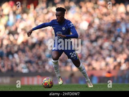 Manchester, Angleterre, 15th janvier 2022.Callum Hudson-Odoi, de Chelsea, lors du match de la première Ligue au Etihad Stadium, Manchester.Le crédit photo doit être lu : Darren Staples / Sportimage Banque D'Images