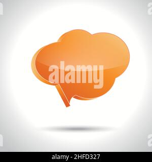 bulle de la parole 3d.Illustration vectorielle.Fichier vectoriel EPS 10. Illustration de Vecteur