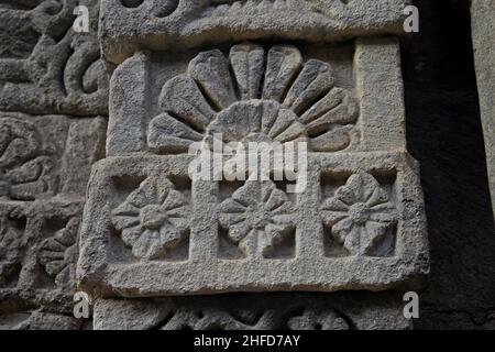 sculpter au fort de kangra, himachal pradesh Banque D'Images