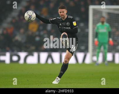 Derby, Angleterre, 15th janvier 2022.Oliver Norwood de Sheffield Utd lors du match de championnat Sky Bet au Pride Park Stadium, Derby.Le crédit photo devrait se lire: Simon Bellis / Sportimage Banque D'Images