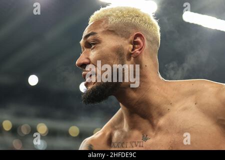 Newcastle, Royaume-Uni.15th janvier 2022.Joelinton #7 des tatouages de Newcastle United à Newcastle, Royaume-Uni, le 1/15/2022.(Photo de Mark Cosgrove/News Images/Sipa USA) crédit: SIPA USA/Alay Live News Banque D'Images