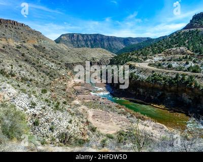 canyon de la rivière salt en arizona Banque D'Images