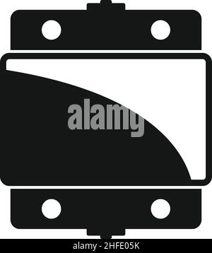 Icône de régulateur de tension industriel vecteur simple.Stabilisateur électrique.Diode électrique Illustration de Vecteur