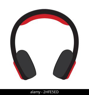 casque isolé sur fond blanc, illustration vectorielle. Illustration de Vecteur