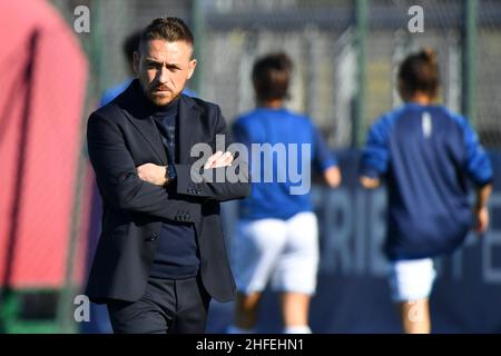 Rome, Italie.15th janvier 2022.Fabio Ulderici de Empoli F.C.Mesdames pendant les 12th jours de la série A Championship entre A.S. Roma Women et Empoli F.C.Mesdames au stadio Tre Fontane le 15th janvier 2022 à Rome, Italie.(Photo de Domenico Cippitelli/Pacific Press) Credit: Pacific Press Media production Corp./Alay Live News Banque D'Images