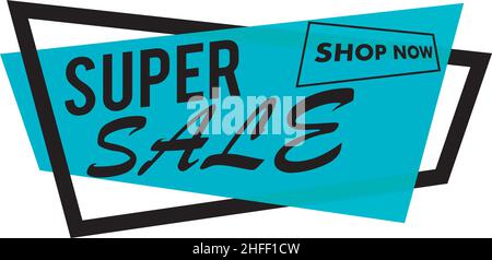 Bannière de vente géométrique au format vectoriel. Illustration de Vecteur