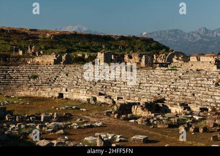 Aksu, Antalya, Turquie - juillet 06 2016 : Stade de la ville ancienne de Perge Banque D'Images