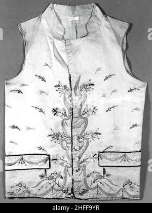 Gilet de costume, Angleterre, 1750/1800. Banque D'Images