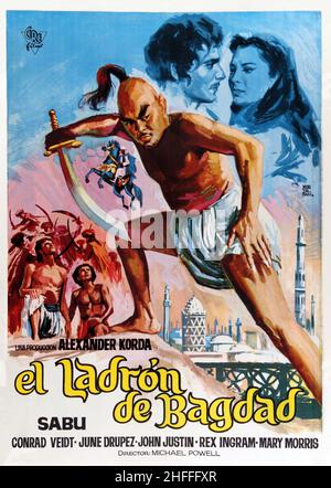 LE VOLEUR DE BAGDAD (1940), DIRIGÉ PAR LUDWIG BERGER, WILLIAM CAMERON MENZIES, MICHAEL POWELL, ALEXANDER KORDA, ZOLTAN KORDA ET TIM WHELAN.Crédit: KORDA / Album Banque D'Images