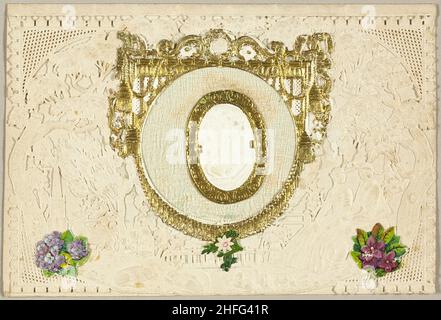 Untitled Valentine (Femme en profil), 1860/69. Banque D'Images