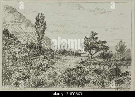 Paysage, 1844. Banque D'Images