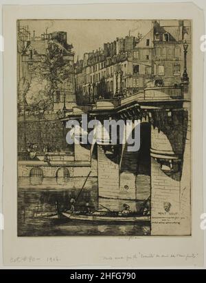 Le Pont neuf, Paris, 1906. Banque D'Images