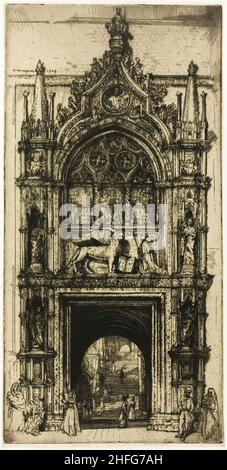 Porte des Doges, Venise, 1909. Banque D'Images