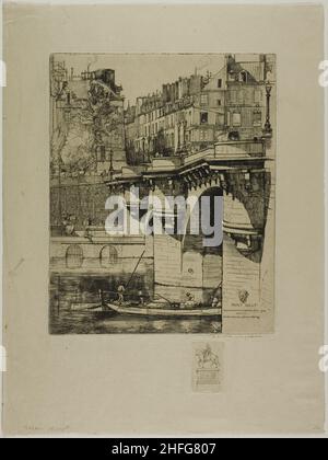 Le Pont neuf, Paris, 1906. Banque D'Images