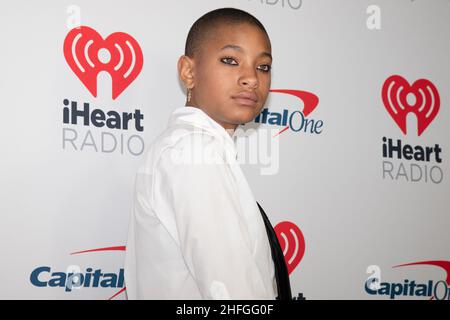 15 janvier 2022, Inglewood, Caliofrnia, États-Unis: Willow Smith assiste à iHeartRadio Alter EGO présenté par Capital One.(Credit image: © Billy Bennight/ZUMA Press Wire) Banque D'Images