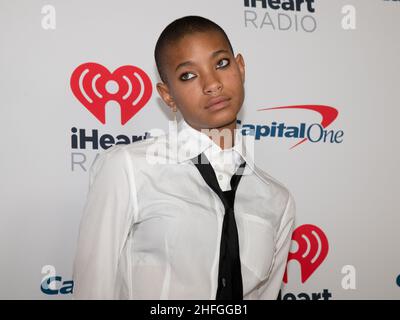 15 janvier 2022, Inglewood, Caliofrnia, États-Unis: Willow Smith assiste à iHeartRadio Alter EGO présenté par Capital One.(Credit image: © Billy Bennight/ZUMA Press Wire) Banque D'Images