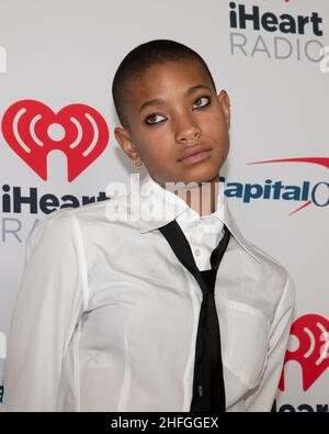 15 janvier 2022, Inglewood, Caliofrnia, États-Unis: Willow Smith assiste à iHeartRadio Alter EGO présenté par Capital One.(Credit image: © Billy Bennight/ZUMA Press Wire) Banque D'Images