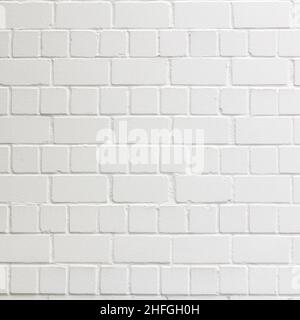 Arrière-plan avec fragment de mur en brique blanche Banque D'Images
