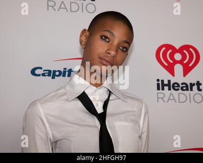 15 janvier 2022, Inglewood, Caliofrnia, États-Unis: Willow Smith assiste à iHeartRadio Alter EGO présenté par Capital One.(Credit image: © Billy Bennight/ZUMA Press Wire) Banque D'Images