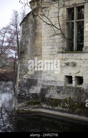 Château de la Mothe Chandeniers Banque D'Images