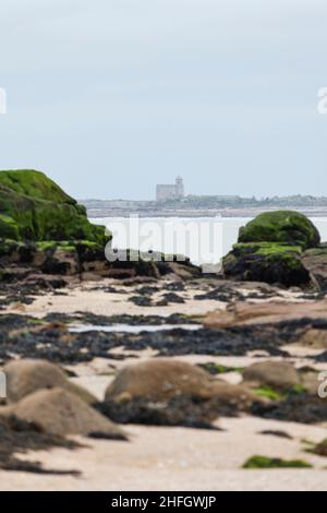 Île Tathiou près de St Vaast la Hougue en Normandie Banque D'Images