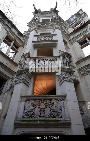 Château de la Mothe Chandeniers Banque D'Images