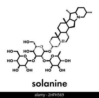 Formule topologique de la solanine molécule chimique Image Vectorielle ...