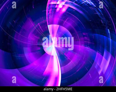 Surface de disque brillante avec rayons radiaux - illustration abstraite Banque D'Images