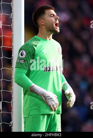 Liverpool, Angleterre, le 16th janvier 2022.Alvaro Fernandez de Brentford lors du match de la Premier League à Anfield, Liverpool.Crédit photo à lire: Darren Staples / Sportimage crédit: Sportimage / Alay Live News Banque D'Images