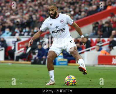 Liverpool, Angleterre, le 16th janvier 2022.Bryan Mbeumo de Brentford lors du match de la Premier League à Anfield, Liverpool.Crédit photo à lire: Darren Staples / Sportimage crédit: Sportimage / Alay Live News Banque D'Images