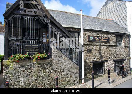 15th Century The Olde Guildhall Goal & Museum, Fore Street, Looe, Cornwall, Angleterre,Royaume-Uni Banque D'Images