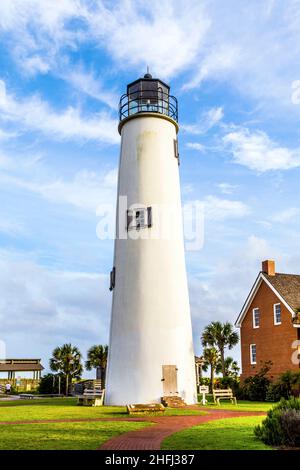 Phare sur le golfe du Mexique à Eastpoint Banque D'Images