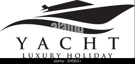 Modèle vectoriel d'inspiration pour le logo de yacht Illustration de Vecteur