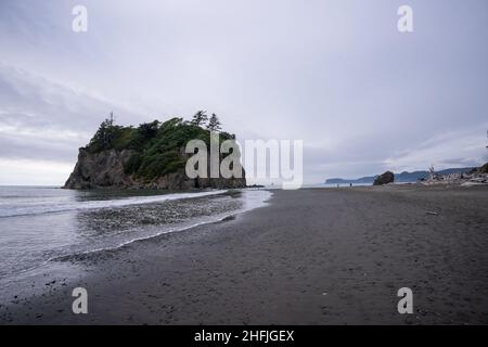 Ruby Beach est la plage la plus au nord des plages du sud dans la partie côtière du parc national olympique, dans l'État américain de Washington. Il est situé Banque D'Images