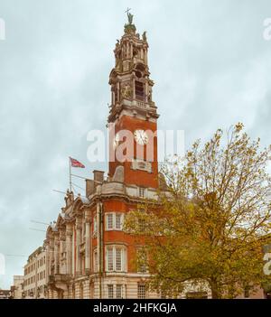 L'hôtel de ville de Colchester se trouve dans Colchester High Street.Il s'agit d'un bâtiment classé de 1 e année et est le siège du conseil municipal de Colchester. Banque D'Images