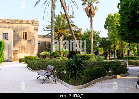 Giardino Ibleo, Ragusa, Sicile, Italie Banque D'Images