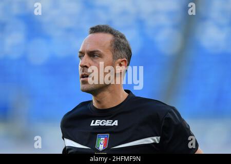 Cafaro/Lapresse 28 juin 2020 Naples, Italie sport football Napoli vs SPAL - Italien football Championship League A TIM 2019/2020 - San Paolo Stadium.Dans le pic: Arbitre Pairetto Banque D'Images