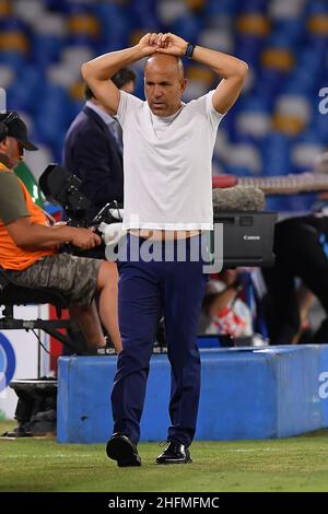 Cafaro/Lapresse 28 juin 2020 Naples, Italie sport football Napoli vs SPAL - Italien football Championship League A TIM 2019/2020 - San Paolo Stadium.Dans la photo: asap montre sa déception. Banque D'Images