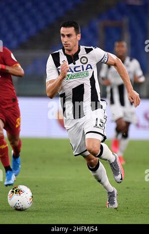 Alfredo Falcone - Lapresse 02/07/2020 Roma (Italie) Sport Soccer Roma - Udinese Italian football Championship League A Tim 2019 2020 - Olimpico Stadium of Roma in the pic:kevin lasagna Banque D'Images